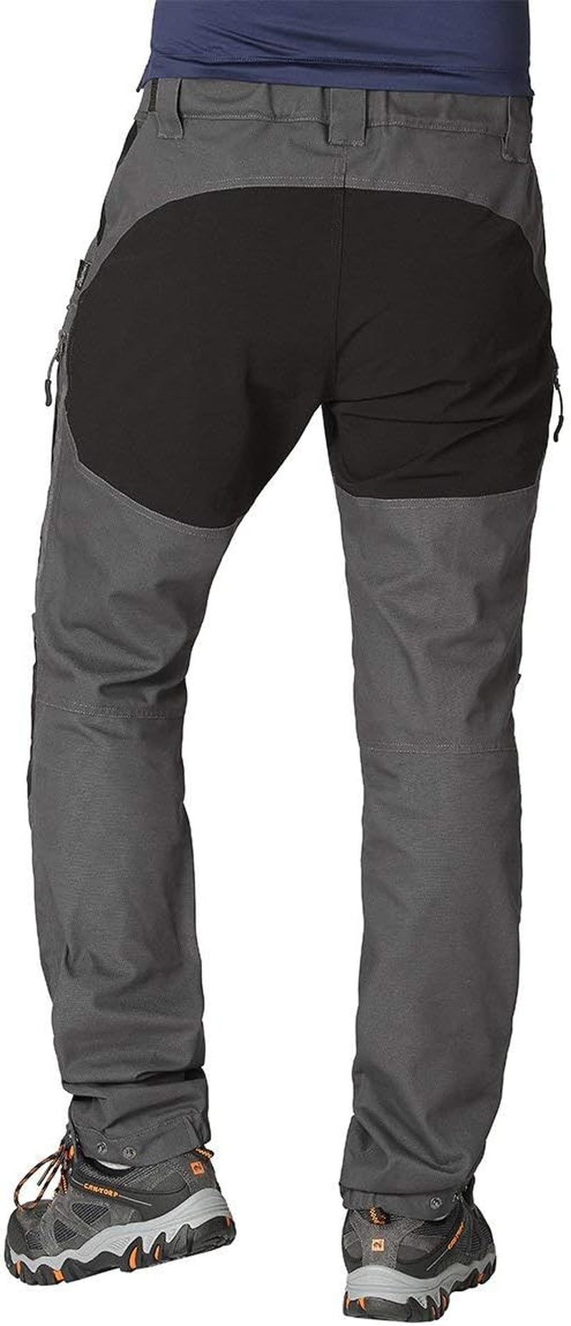 Mens Pro Hiking Stretch Pants Cargo Trouser Water-Resistant Tactical Outdoor Working Pants (Dark Grey, XXXL)