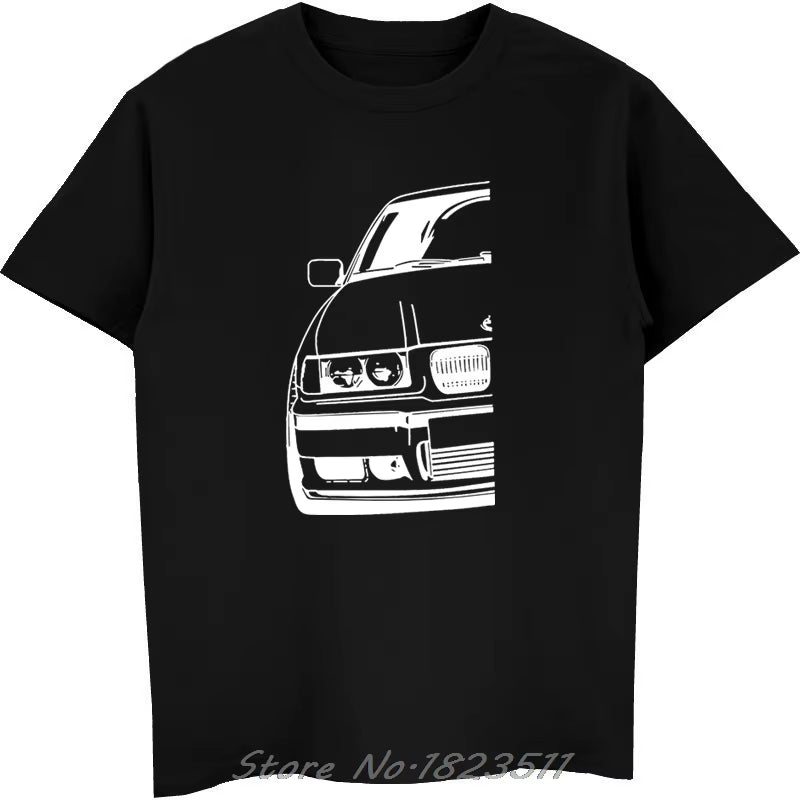 Cool Automotive Car Turbo E30 E36 E46 T Shirt Men Anime T-Shirts plus Size Tee Shirt Homme Classic Vintage Tshirt Men Camisetas