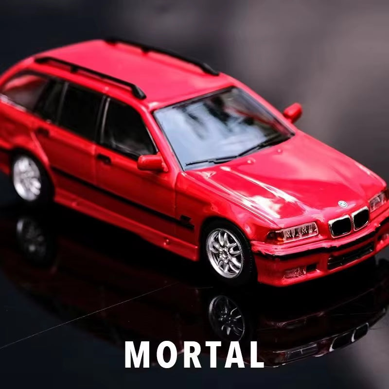 Mortal 1/64 3 Series E36 Wagon Diecast Model Car Limited Edition Acrylic Display Collection Ornaments
