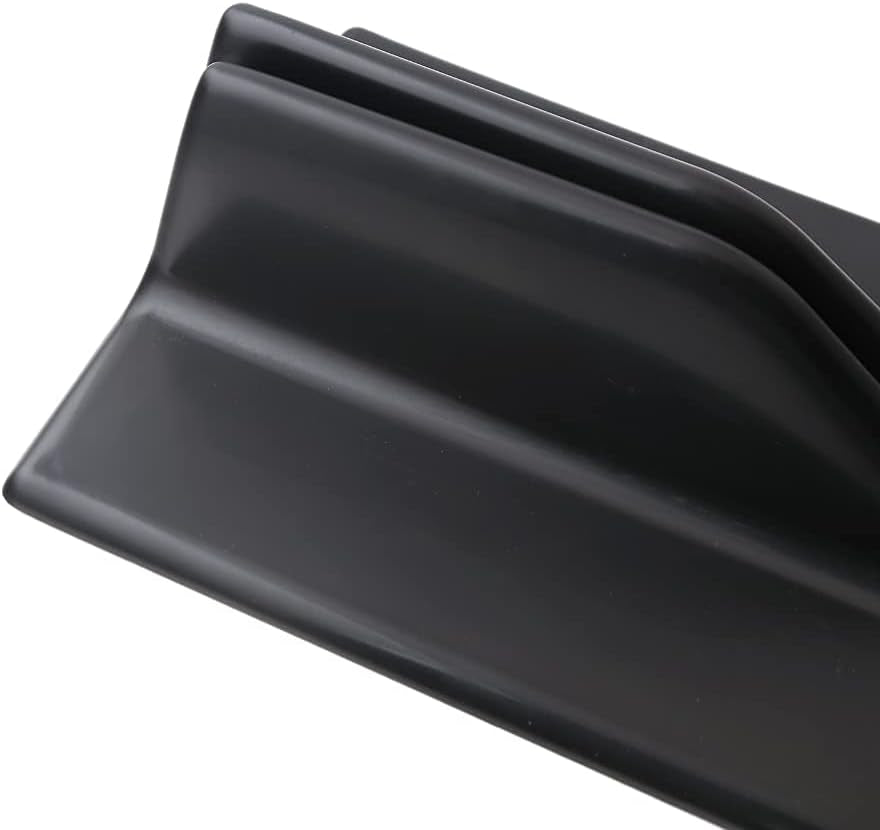 Universal Car Side Skirts Rocker Splitters Diffusers Winglet Wings Extension Rocker Panel Body Kit(Black, 45CM)