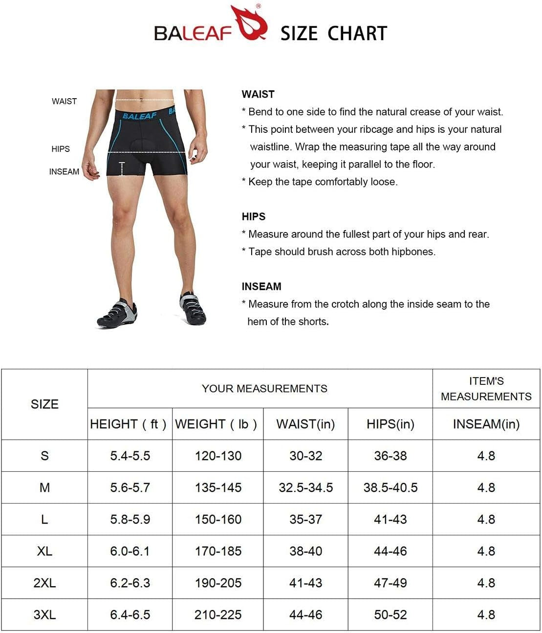 Men'S 3D Padded Bike Shorts Cycling Underwear MTB Liner