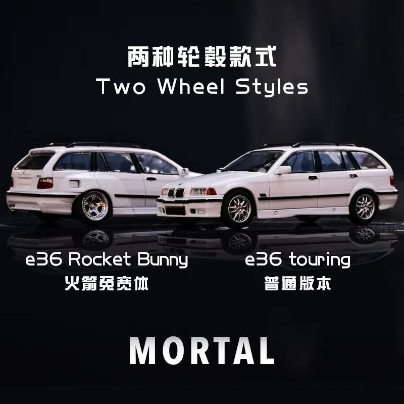 Mortal 1/64 3 Series E36 Wagon Diecast Model Car Limited Edition Acrylic Display Collection Ornaments