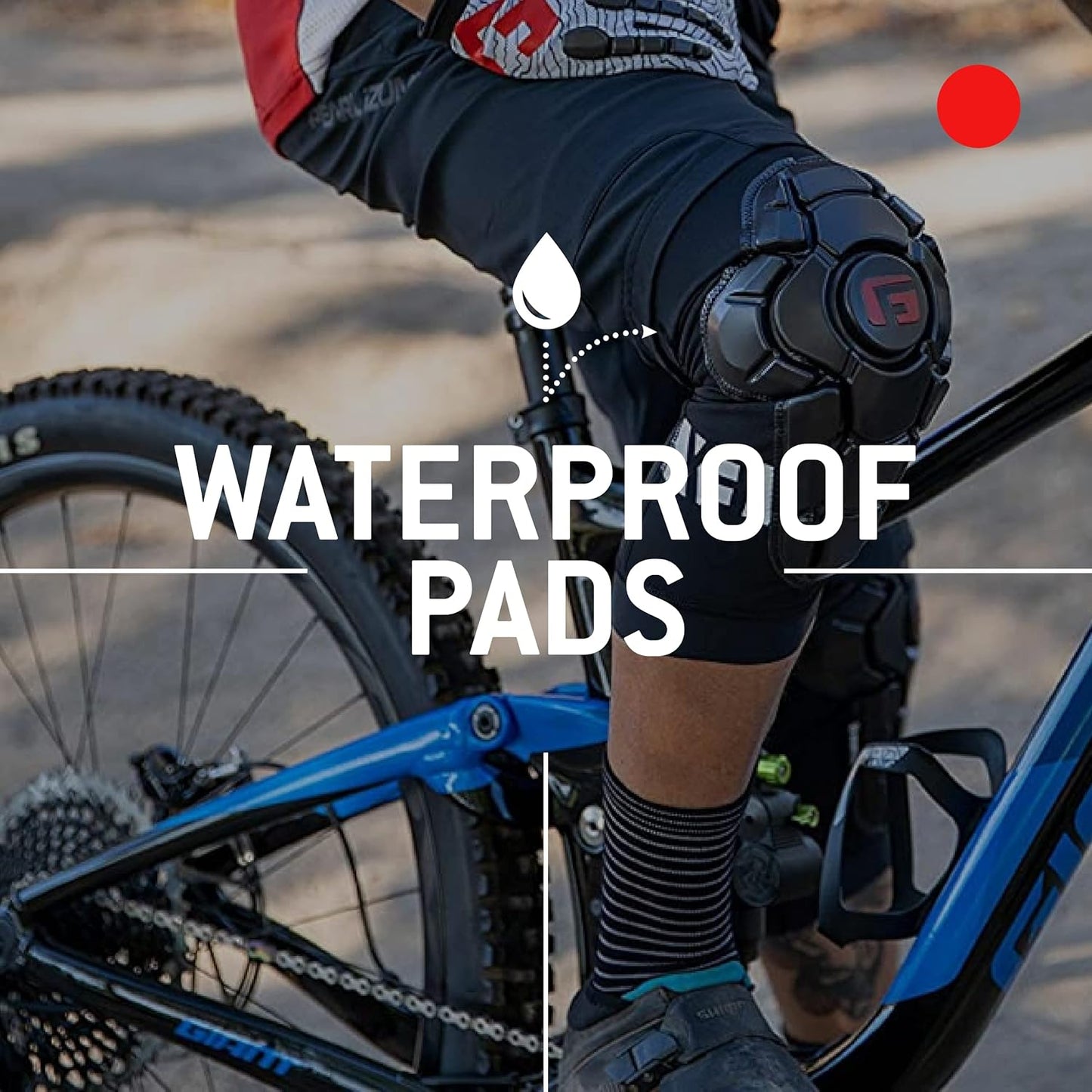 Pro-X3 Mountain Bike Knee Guards - Biking Knee Guards for Athletes - Knee Compression Sleeve for Mountain Biking & More - Protection Pads for Knee Support