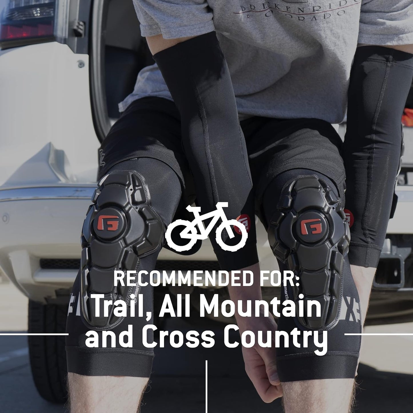 Pro-X3 Mountain Bike Knee Guards - Biking Knee Guards for Athletes - Knee Compression Sleeve for Mountain Biking & More - Protection Pads for Knee Support