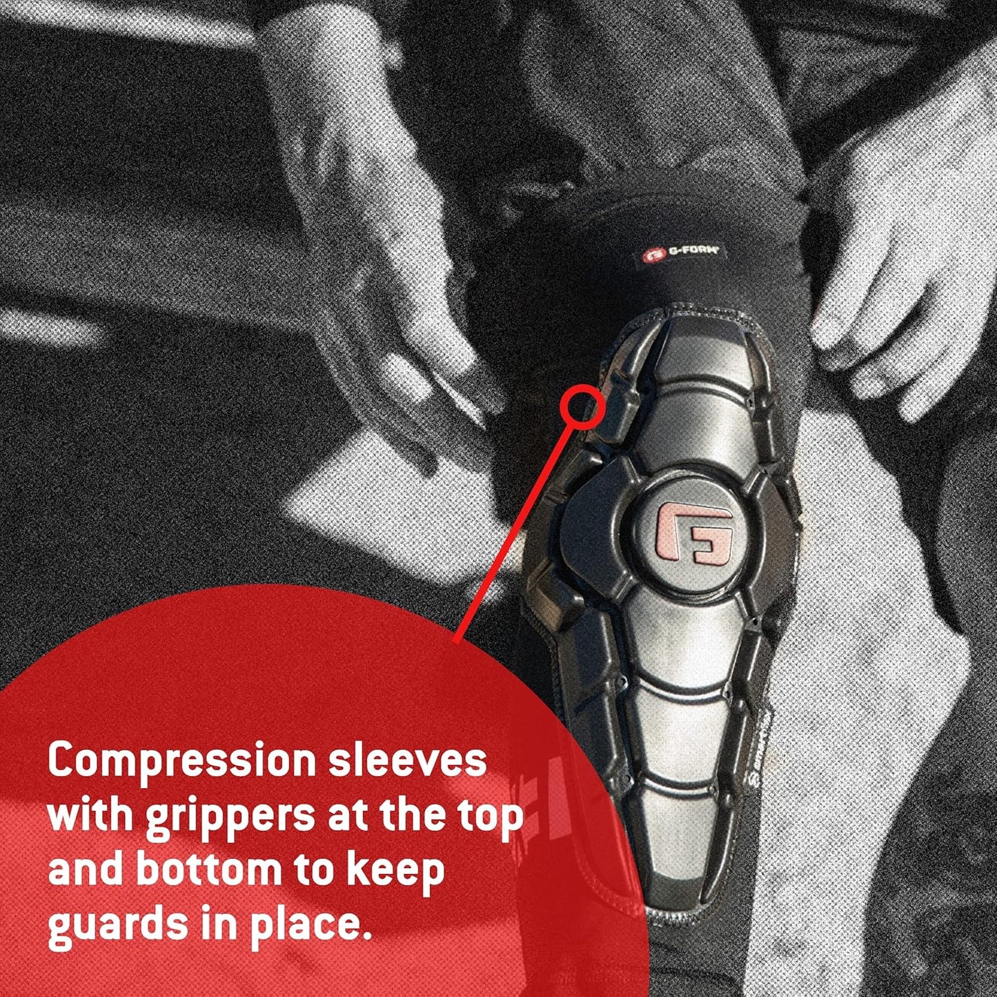Pro-X3 Mountain Bike Knee Guards - Biking Knee Guards for Athletes - Knee Compression Sleeve for Mountain Biking & More - Protection Pads for Knee Support