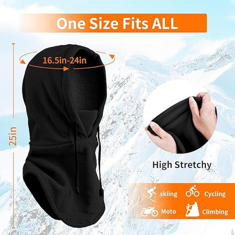 Ski Mask for Men Women Balaclava Face Mask Full Winter Mask Breathable Sports Mask Winter Windproof Fleece Ski Mask Snow