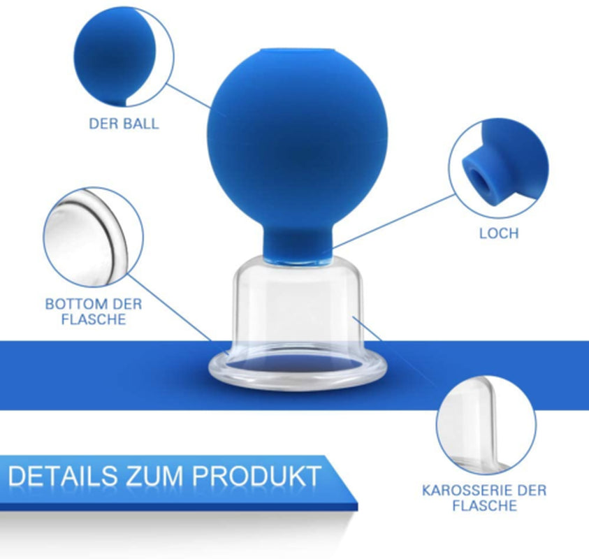 Cupping Therapy Set Professional Massage Therapy Studio Home Glass Silicone Cups