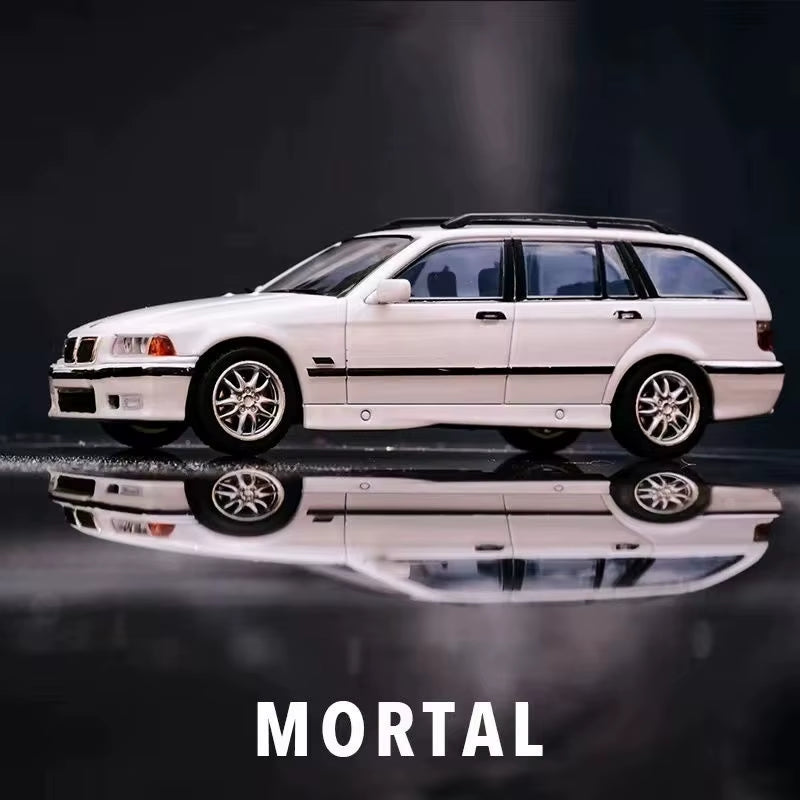 Mortal 1/64 3 Series E36 Wagon Diecast Model Car Limited Edition Acrylic Display Collection Ornaments