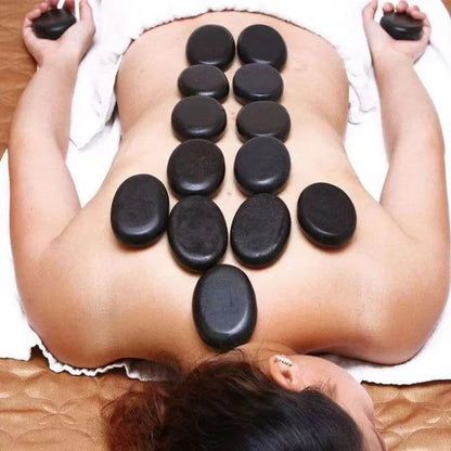 Natural Face Massage Stone Lava Basalt Hot Stone for Spa Massage Therapy Body Facial Massage Therapy Stone