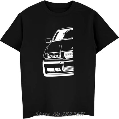 Cool Automotive Car Turbo E30 E36 E46 T Shirt Men Anime T-Shirts plus Size Tee Shirt Homme Classic Vintage Tshirt Men Camisetas