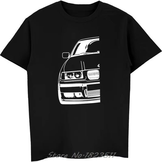 Cool Automotive Car Turbo E30 E36 E46 T Shirt Men Anime T-Shirts plus Size Tee Shirt Homme Classic Vintage Tshirt Men Camisetas