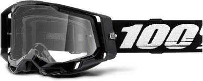 Racecraft 2 Goggles - Mountain Bike & Motocross Goggles - Eyewear for Motocross & Mountain Biking - Black, Clear Lens