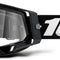 Racecraft 2 Goggles - Mountain Bike & Motocross Goggles - Eyewear for Motocross & Mountain Biking - Black, Clear Lens