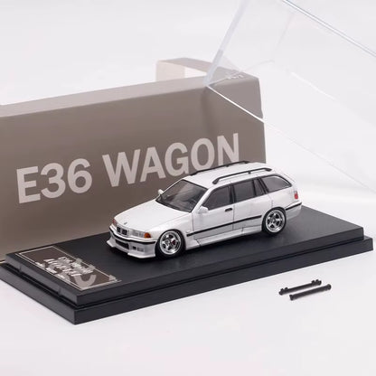 Mortal 1/64 3 Series E36 Wagon Diecast Model Car Limited Edition Acrylic Display Collection Ornaments