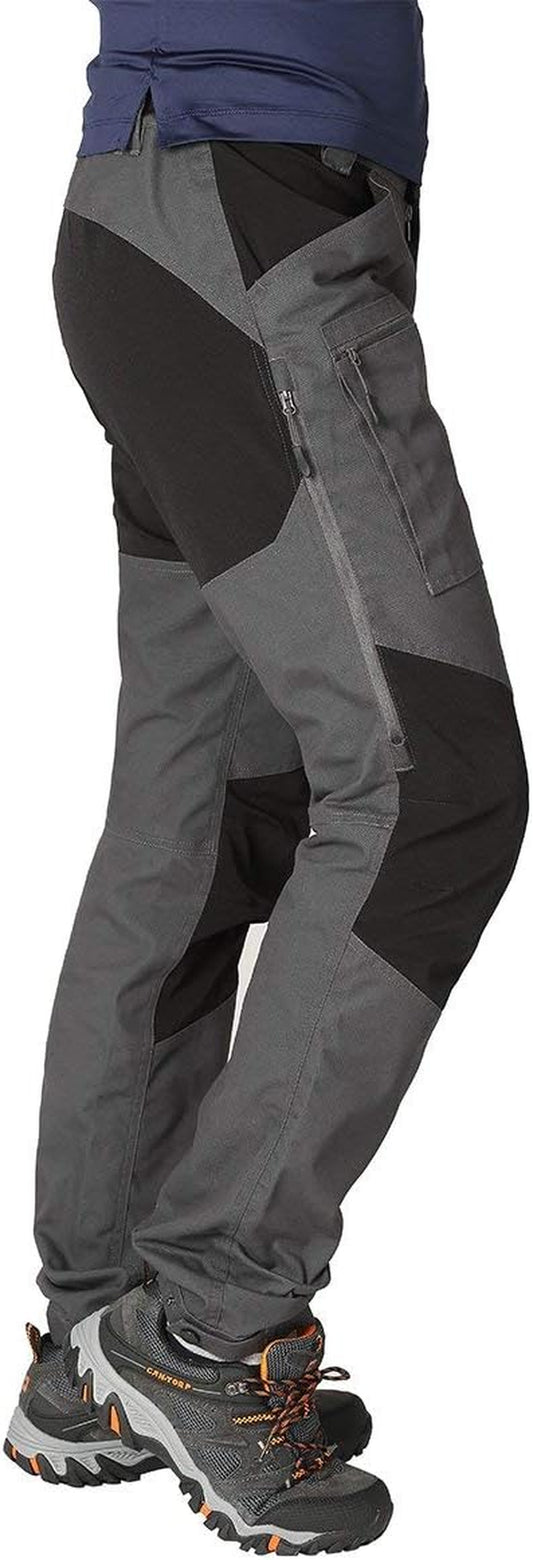 Mens Pro Hiking Stretch Pants Cargo Trouser Water-Resistant Tactical Outdoor Working Pants (Dark Grey, XXXL)
