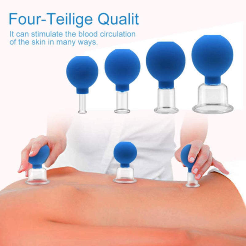 Cupping Therapy Set Professional Massage Therapy Studio Home Glass Silicone Cups