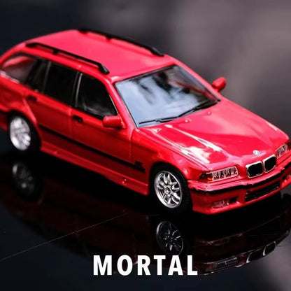 Mortal 1/64 3 Series E36 Wagon Diecast Model Car Limited Edition Acrylic Display Collection Ornaments