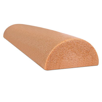 Cando Beige PE Foam Rollers for Muscle Restoration, Massage Therapy, Sport Recovery and Physical Therapy 6" X 36" Half-Round
