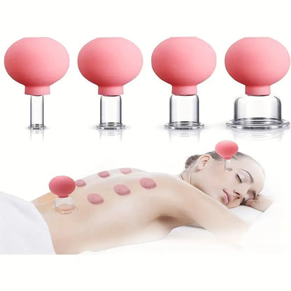 Cupping Therapy Set Professional Massage Therapy Studio Home Glass Silicone Cups