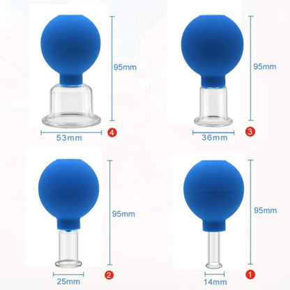 Cupping Therapy Set Professional Massage Therapy Studio Home Glass Silicone Cups