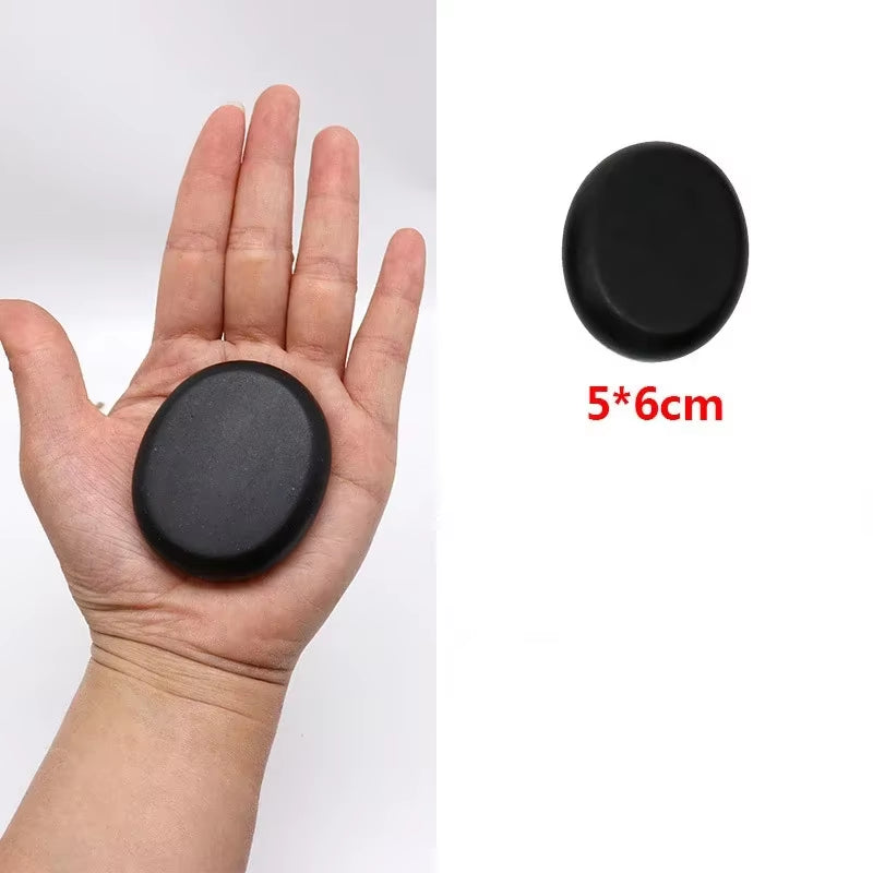 Natural Face Massage Stone Lava Basalt Hot Stone for Spa Massage Therapy Body Facial Massage Therapy Stone