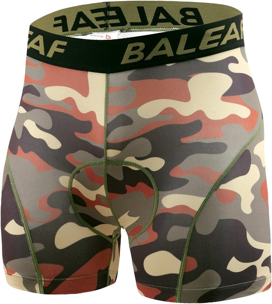 Men'S Padded Bike Shorts Cycling Underwear 4D Padding Mountain Biking Bicycle Riding Biker Liner Shorts