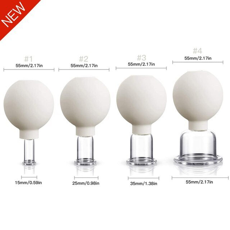 Cupping Therapy Set Professional Massage Therapy Studio Home Glass Silicone Cups