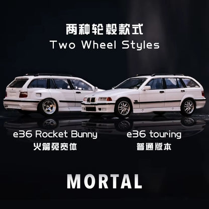 Mortal 1/64 3 Series E36 Wagon Diecast Model Car Limited Edition Acrylic Display Collection Ornaments