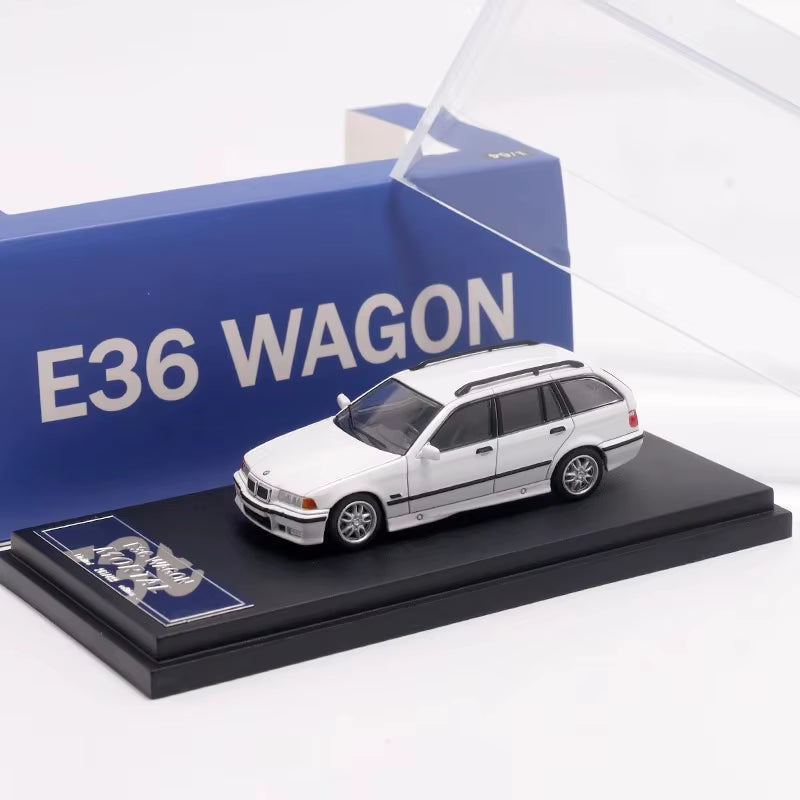 Mortal 1/64 3 Series E36 Wagon Diecast Model Car Limited Edition Acrylic Display Collection Ornaments