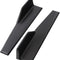 Universal Car Side Skirts Rocker Splitters Diffusers Winglet Wings Extension Rocker Panel Body Kit(Black, 45CM)