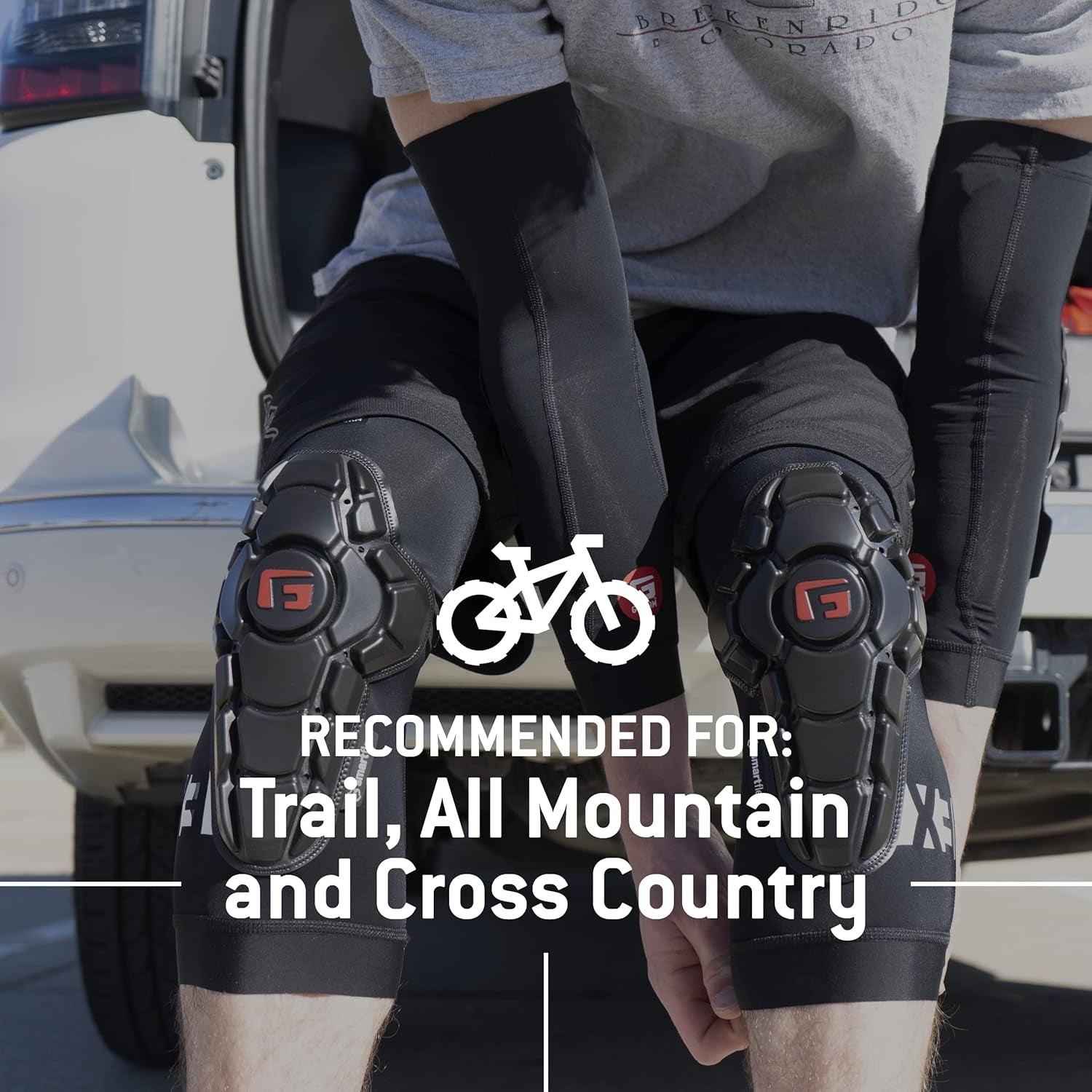 Pro-X3 Mountain Bike Knee Guards - Biking Knee Guards for Athletes - Knee Compression Sleeve for Mountain Biking & More - Protection Pads for Knee Support