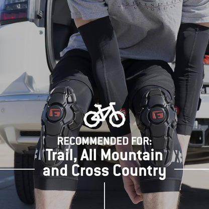 Pro-X3 Mountain Bike Knee Guards - Biking Knee Guards for Athletes - Knee Compression Sleeve for Mountain Biking & More - Protection Pads for Knee Support