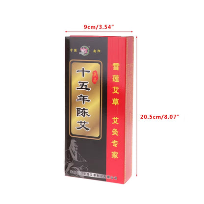 10Pcs 15 Years Aging Moxa Roll Stick Moxibustion Acupuncture Massage Therapy New