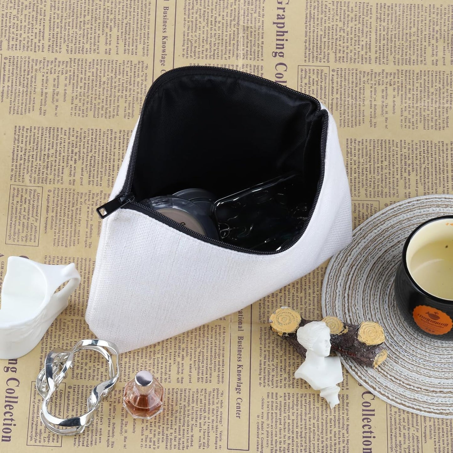 Massage Therapist Appreciation Gift Just a G-Irl with Healing Hands Makeup Bag Massage Therapy Cosmetic Bag Masseur Graduation Gift (With Healing Hands M)