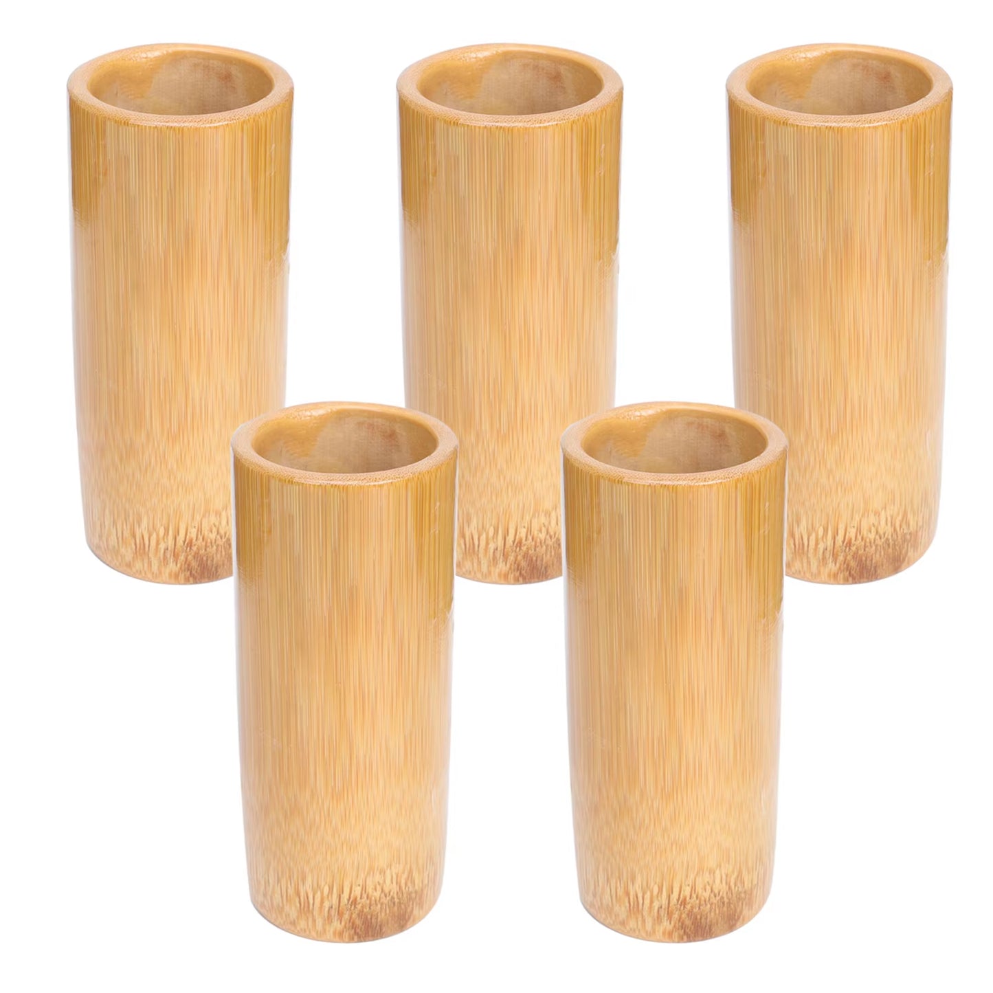 5 Pcs Bamboo Cupping Suction Cups for Wooden Household Massage Therapy Professional