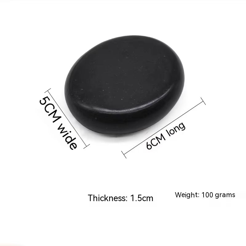 1/5Pcs Hot Stone Massage SPA Basalt Stone Relieve Stress Back Pain Therapy Massage Stone Back Massage Hot Compress Massage Tools