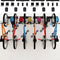 Bike Storage Rack 68 Inch with Bike Tire Wall Protectors Wall Mount Garage Bike Hanger for 6 Bikes Adjustable Bike Hooks for Home Indoor Holds up to 500Lbs(6 Bike Hooks + 6 Bike Accessory Hooks)